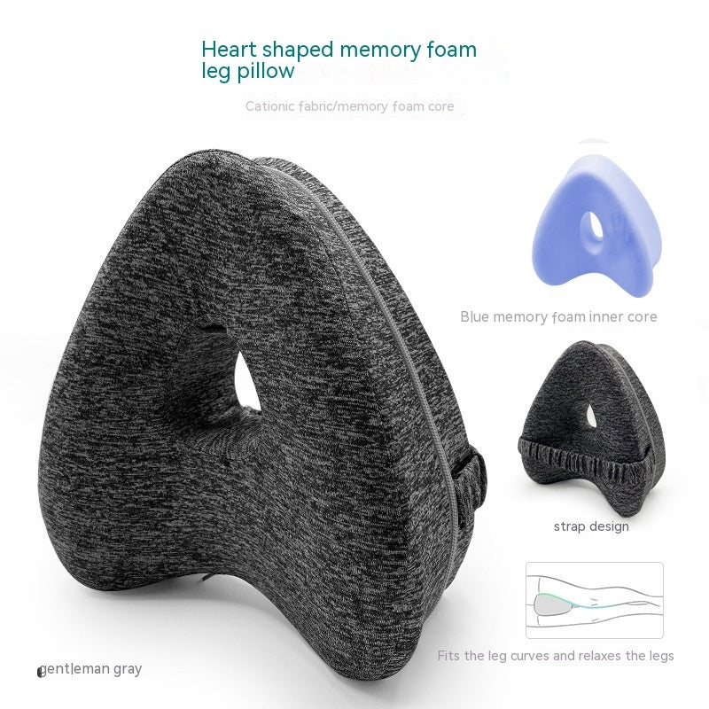 Blissé AlignForm™ Beinkissen aus Memory-Schaum – Herzförmige Kontur zur Entlastung von Hüfte, Rücken und Knie