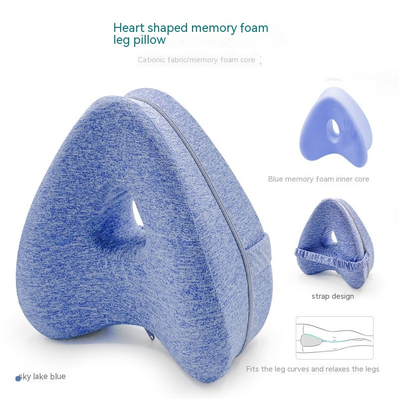 Blissé AlignForm™ Beinkissen aus Memory-Schaum – Herzförmige Kontur zur Entlastung von Hüfte, Rücken und Knie