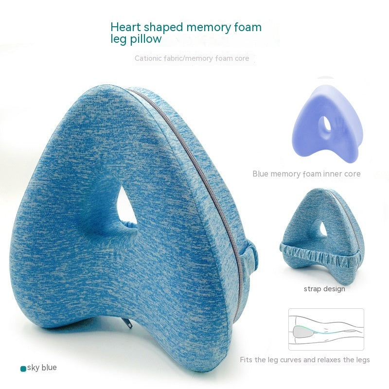 Blissé AlignForm™ Beinkissen aus Memory-Schaum – Herzförmige Kontur zur Entlastung von Hüfte, Rücken und Knie