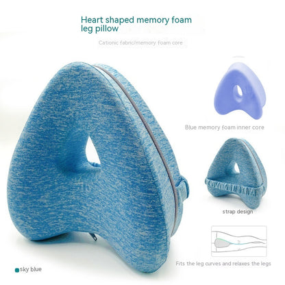 Blissé AlignForm™ Beinkissen aus Memory-Schaum – Herzförmige Kontur zur Entlastung von Hüfte, Rücken und Knie